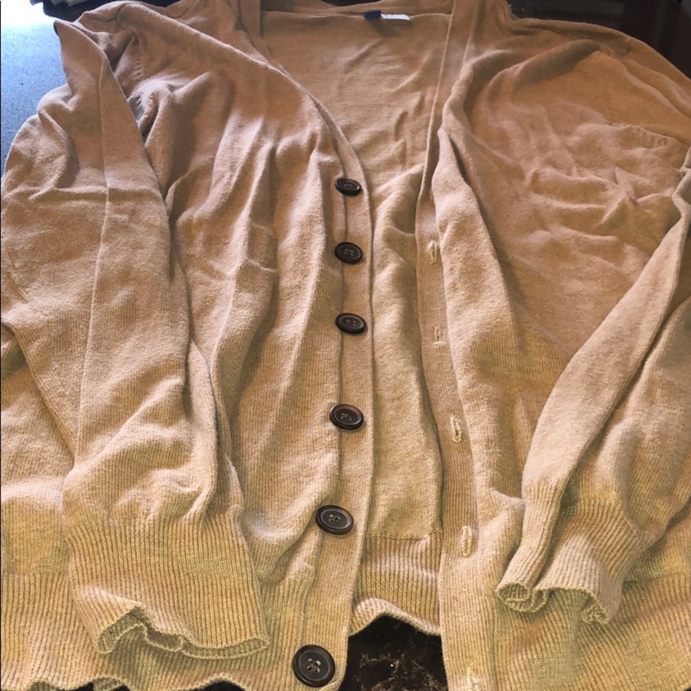 H&M Divided tan cardigan